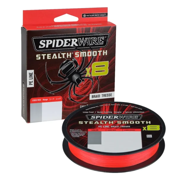 Spiderwire Stealth Smooth x8 Fletline Code Red