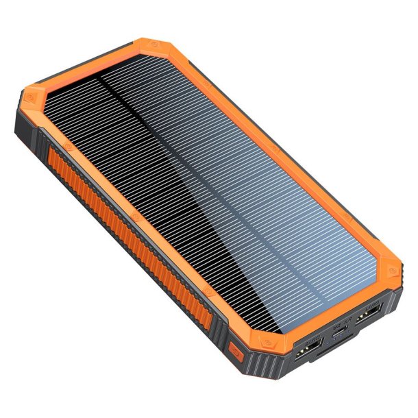 Lippa 10.000 mAh foldbar Solar Powerbank - 2 x USB-A Output